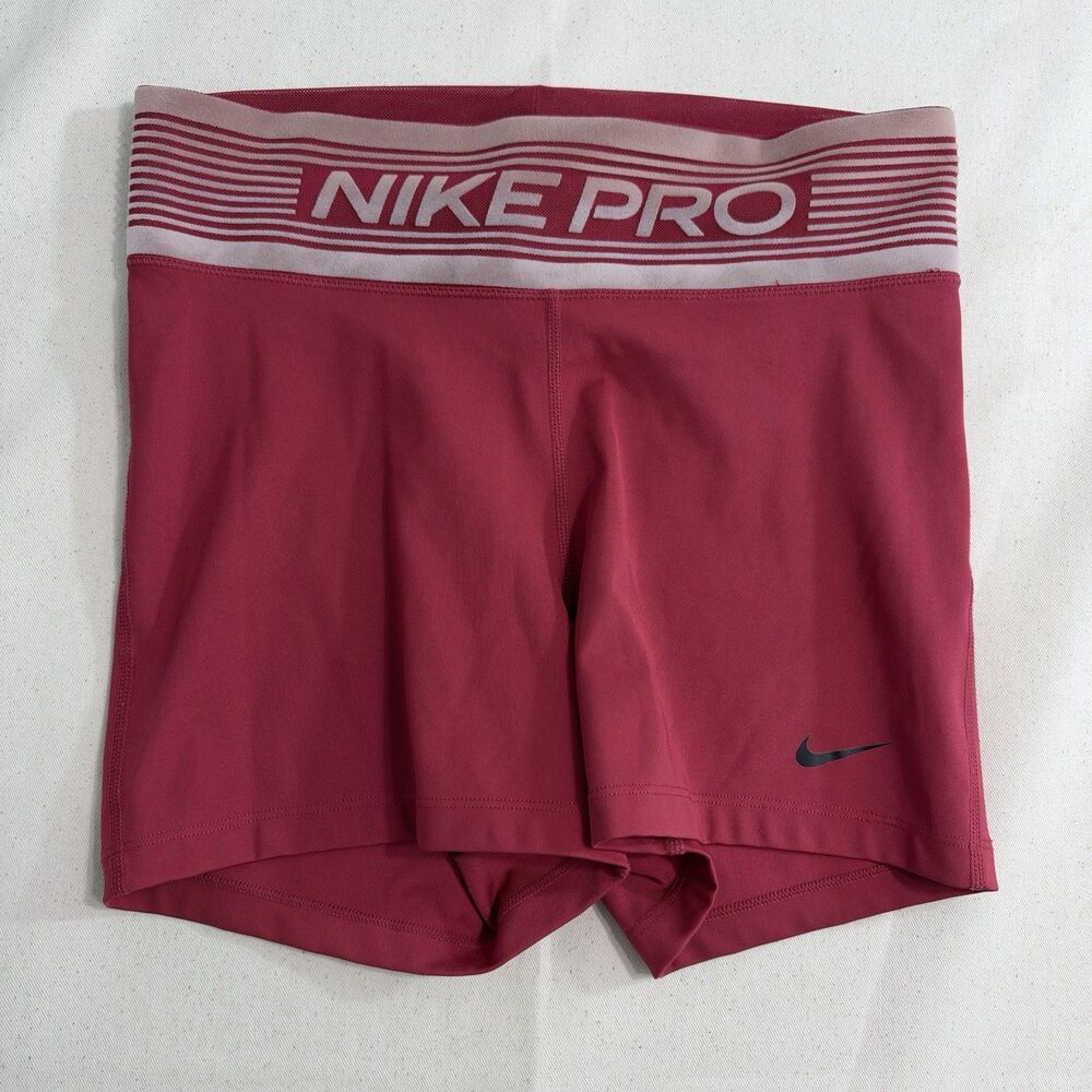 Nike Pro Dri-FIT Women’s Medium Pink Compression Shorts 3” Athletic Training
